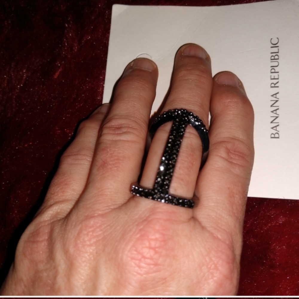 Banana Republic Women's Grey Pop Rocks Ring